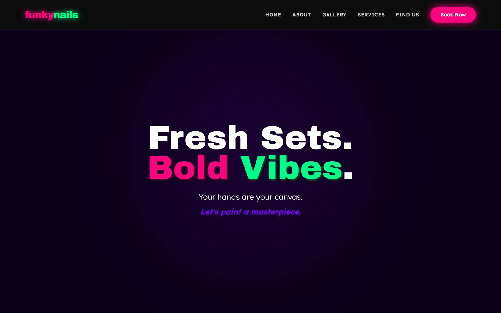Funky Nails website