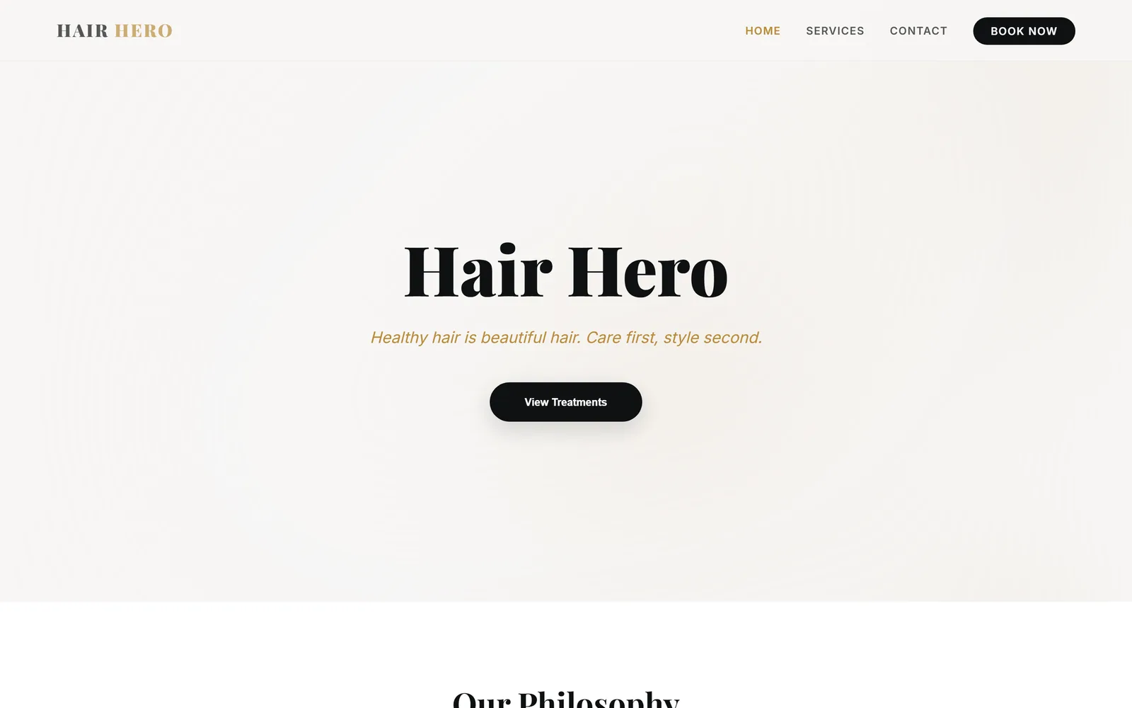 Hair Hero website