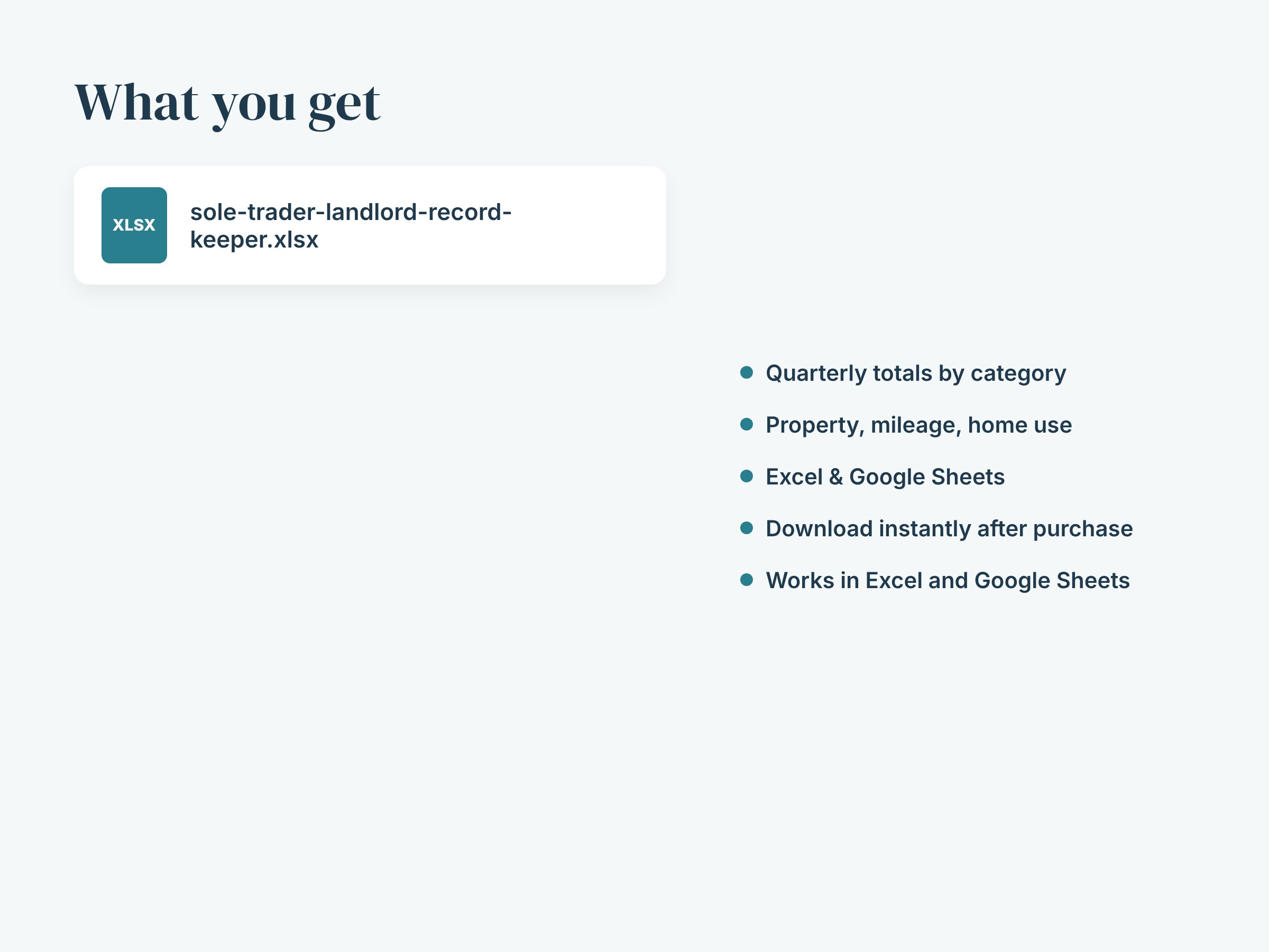 Sole Trader & Landlord Spreadsheet UK, Quarterly Records for Making Tax Digital, 2026-28, image 3