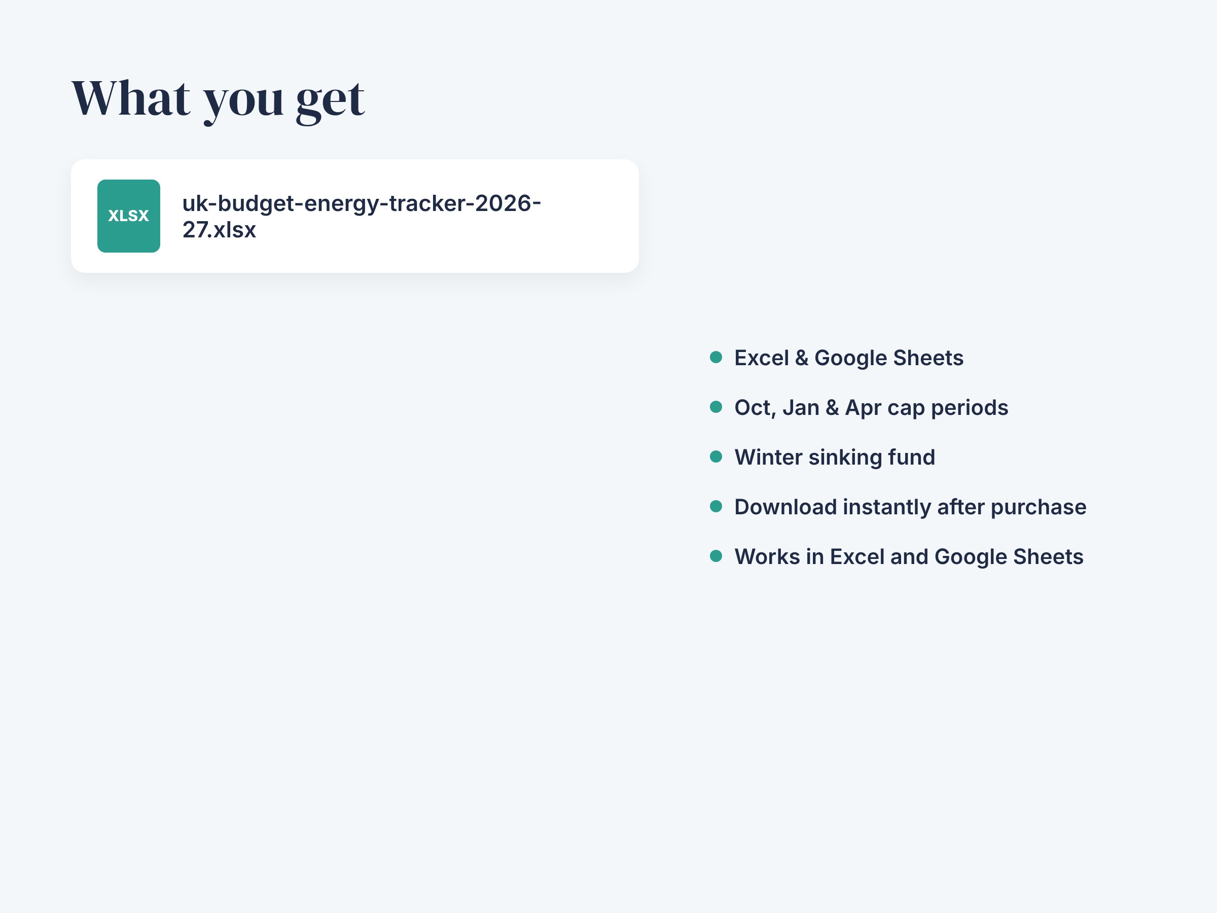 UK Household Budget Spreadsheet 2026-27 with Energy Price Cap Tracker, Meter Log and Bill Estimator, Excel & Google Sheets, image 3